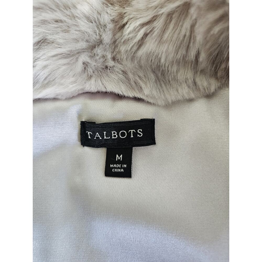 Talbots Faux Fur Luxury Vest Gray Women’s Size M Aspres Outdoors Luxury - Picture 5 of 10